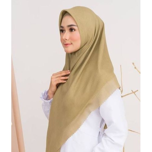 TURUN HARGA !! HIJAB BELLA LASERCUT / KERUDUNG BELLA LASERCUT / JILBAB KEKINIAN DAN TERHITS-Khaki