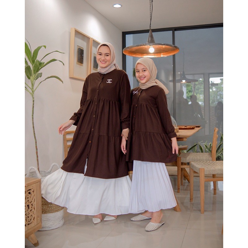 SERAYA IED SERIES | Gamis Anak Peremuan | Family Set | Raya Collection