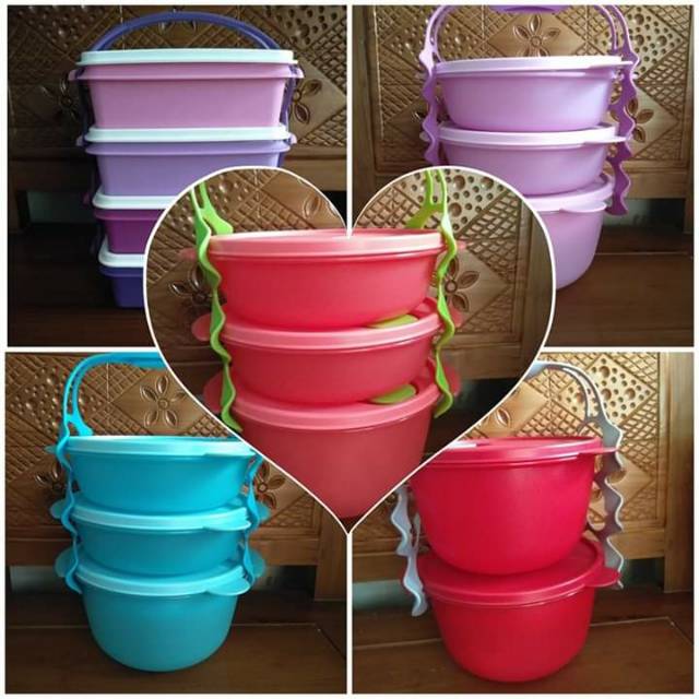 Cater Bowl/Rantang Tupperware aneka warna