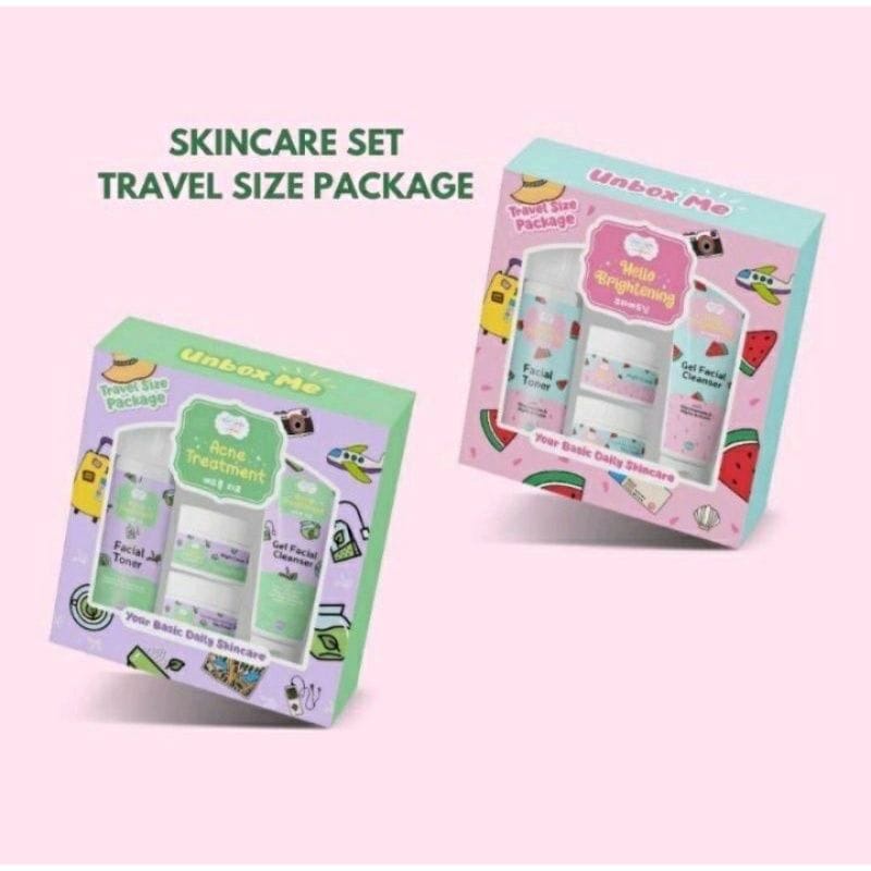 (FREE CERMIN) READY SIAP KIRIM Skincare Yeppu by Kiyowo Package set Travel Size Brightening and Acne