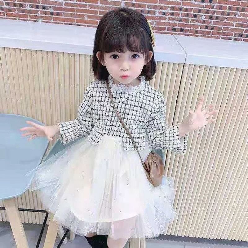 dress anak import lengan panjang BRILLA JEANS OVERALL  tutu tunik anak perempuan baju muslim anak baby cewek 1-4 tahun