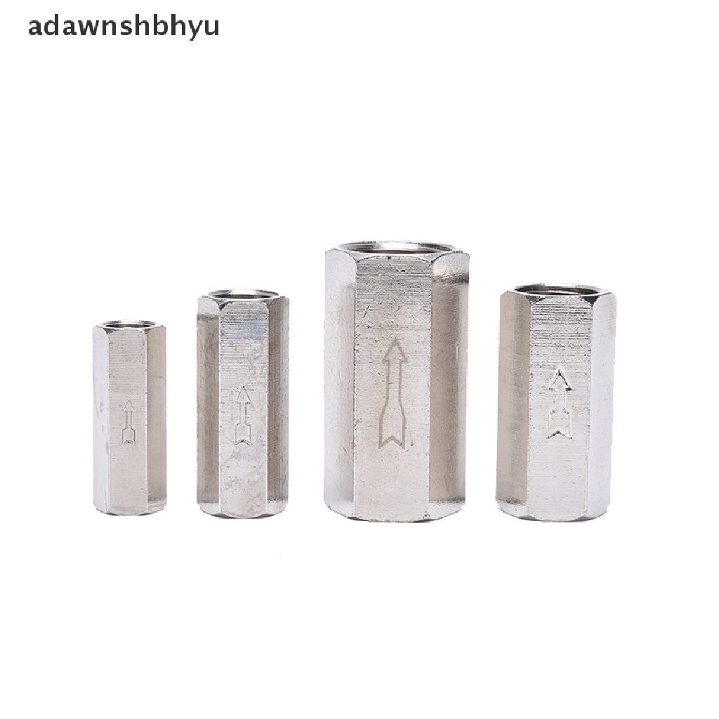 Adawnshbhyu1 /8&quot;1/4&quot;3 /8&quot; 1/2&quot; BSP Female Drat Kuningan Pneumatic Check Valve Angin Minyak Gas