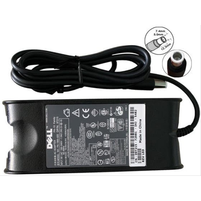 Adaptor Charger original DELL (PA-12) 19.5V 3.34A 4R N4010 N4050 N4110 N5110 14 3421 14R 5421 Vostro