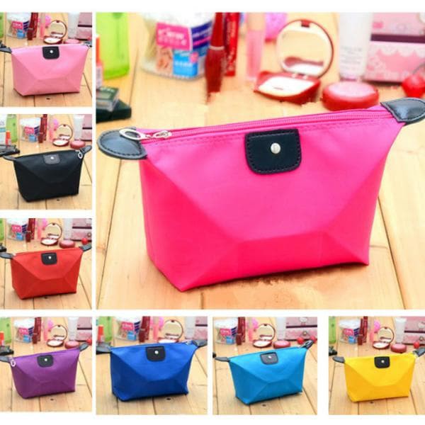 Tas Kosmetik POLOS Warna Warni - Cosmetic Pouch Organizer Bag Travelling Travel Colorfull