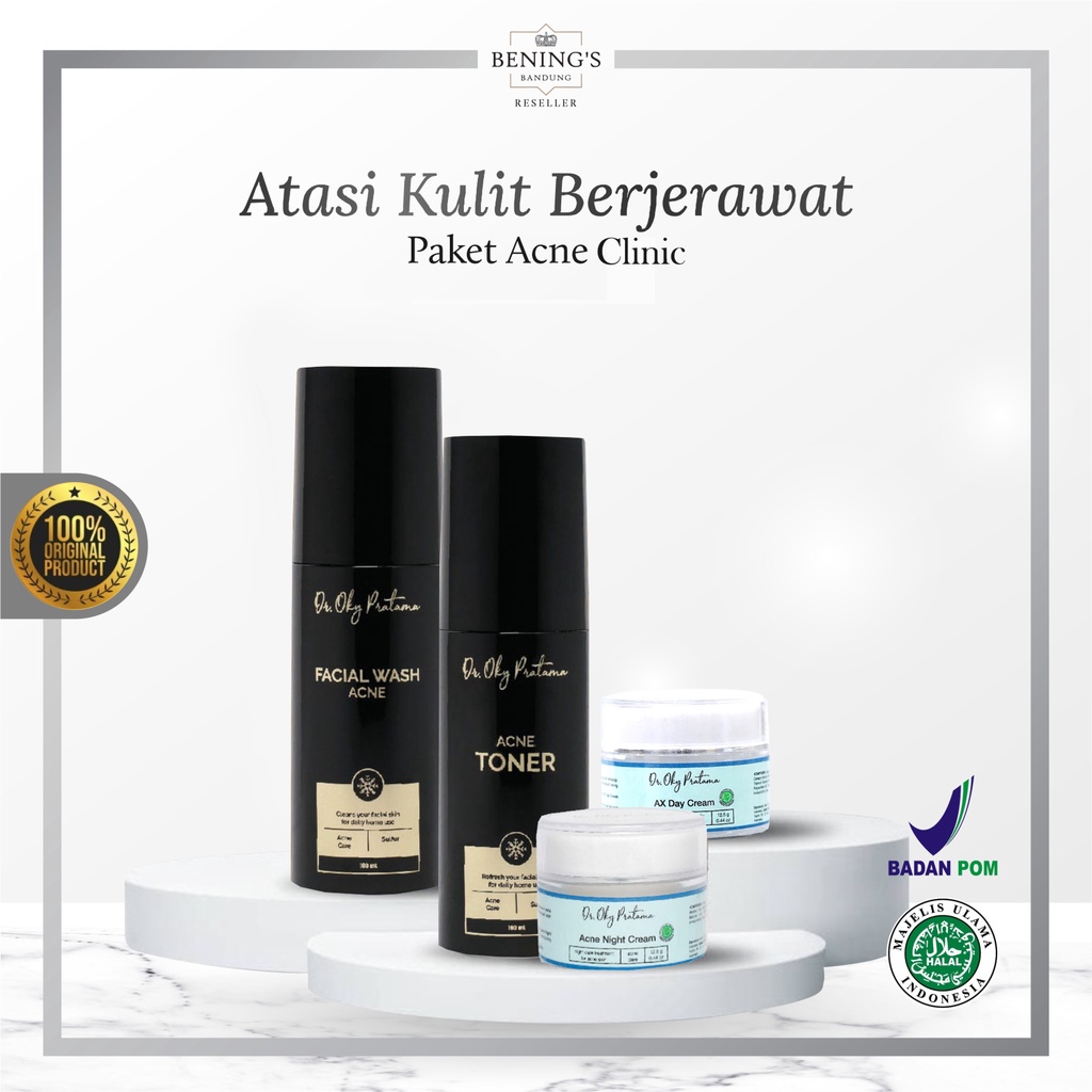 Bening's Acne Skincare Dr Oky Pratama Benings Clinic Paket Perawatan Kecantikan Kulit Wajah Berjeraw