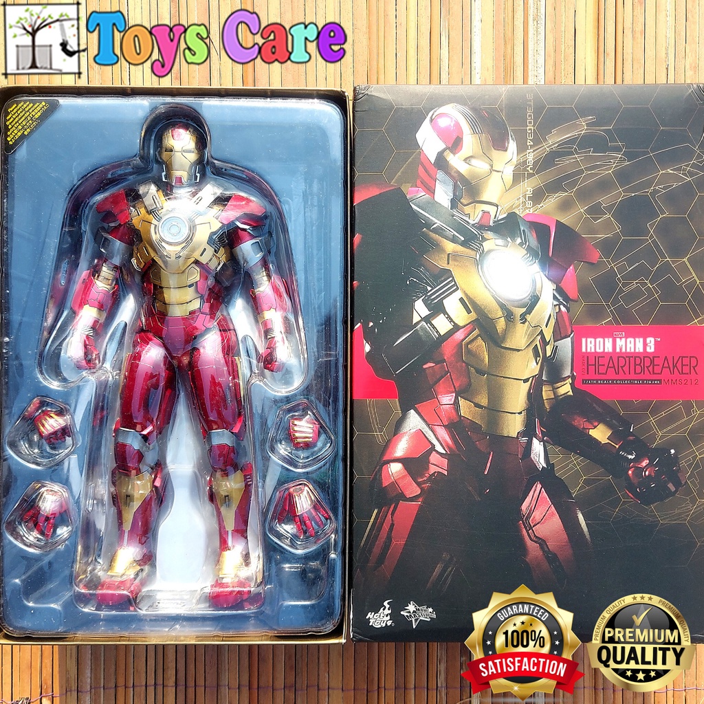 HOT TOYS IRONMAN 3 MARK 17 HEARTBREAKER - IRON MAN MMS212 BIB ORIGINAL DIECAST ACTION FIGURE