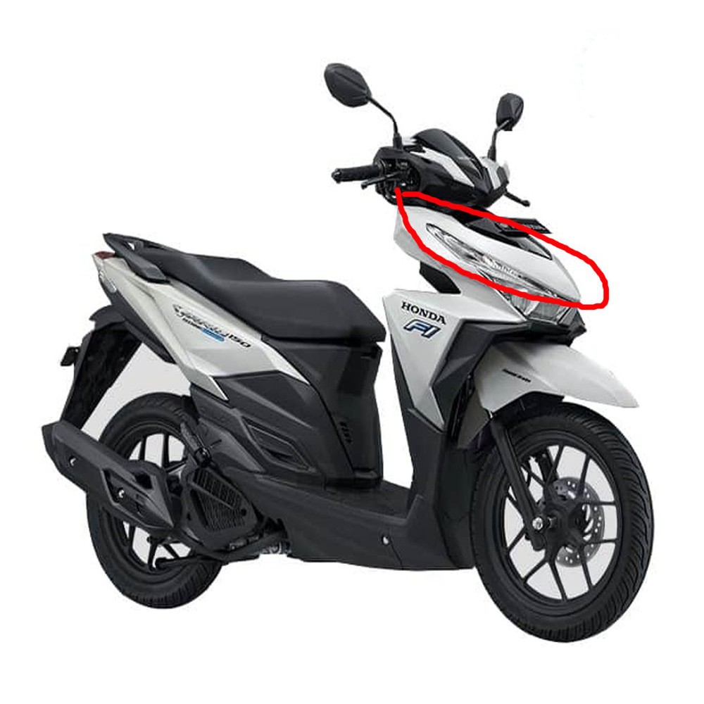 Cover Dasi Tameng Honda Vario 125 Led Warna Putih Tahun 2017