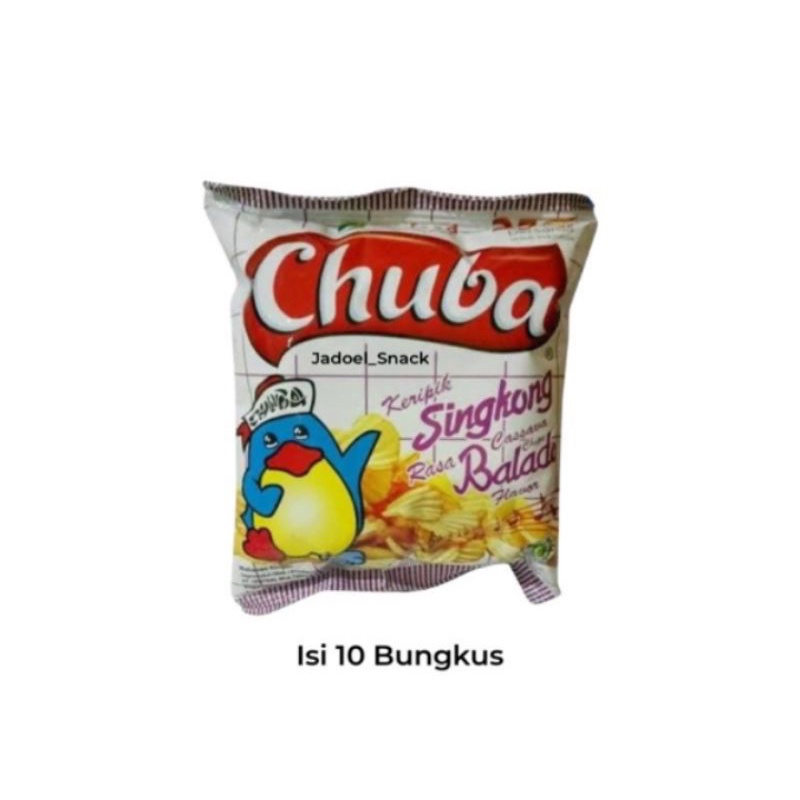 CHUBA - CHIKI CUBA - KERIPIK CHUBA AYAM - BALADO - KEJU - CHASAVA CHIPS IJO BY CRR