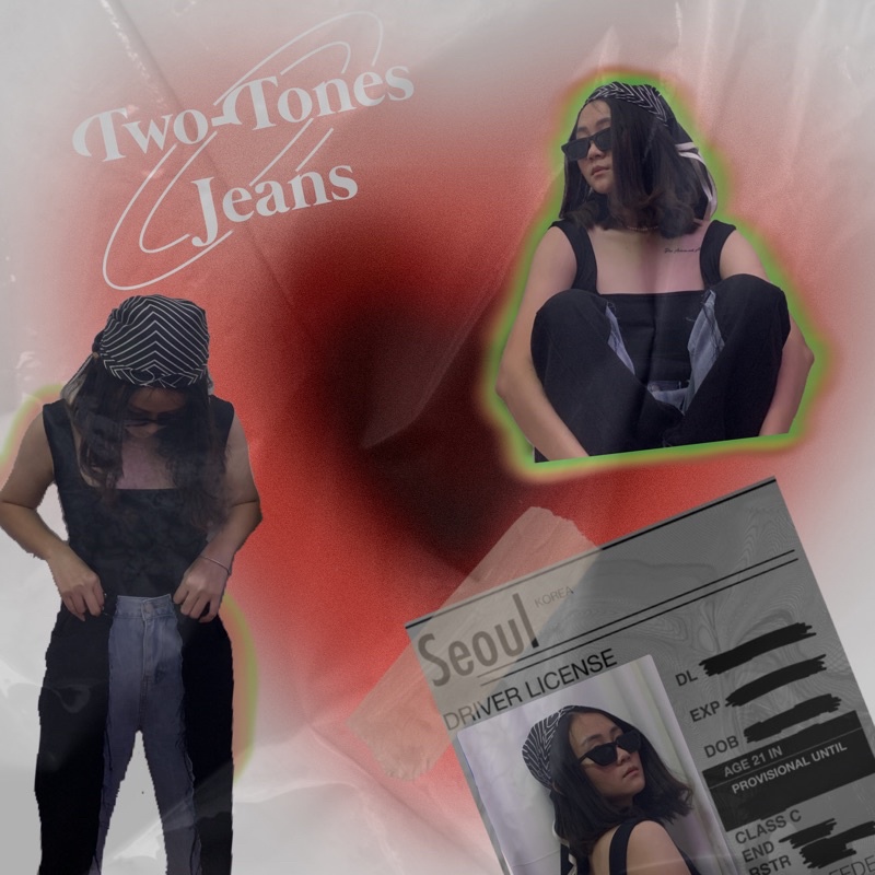 Two-tones Jeans —— Trendy Jeans ——— Reworked Jeans