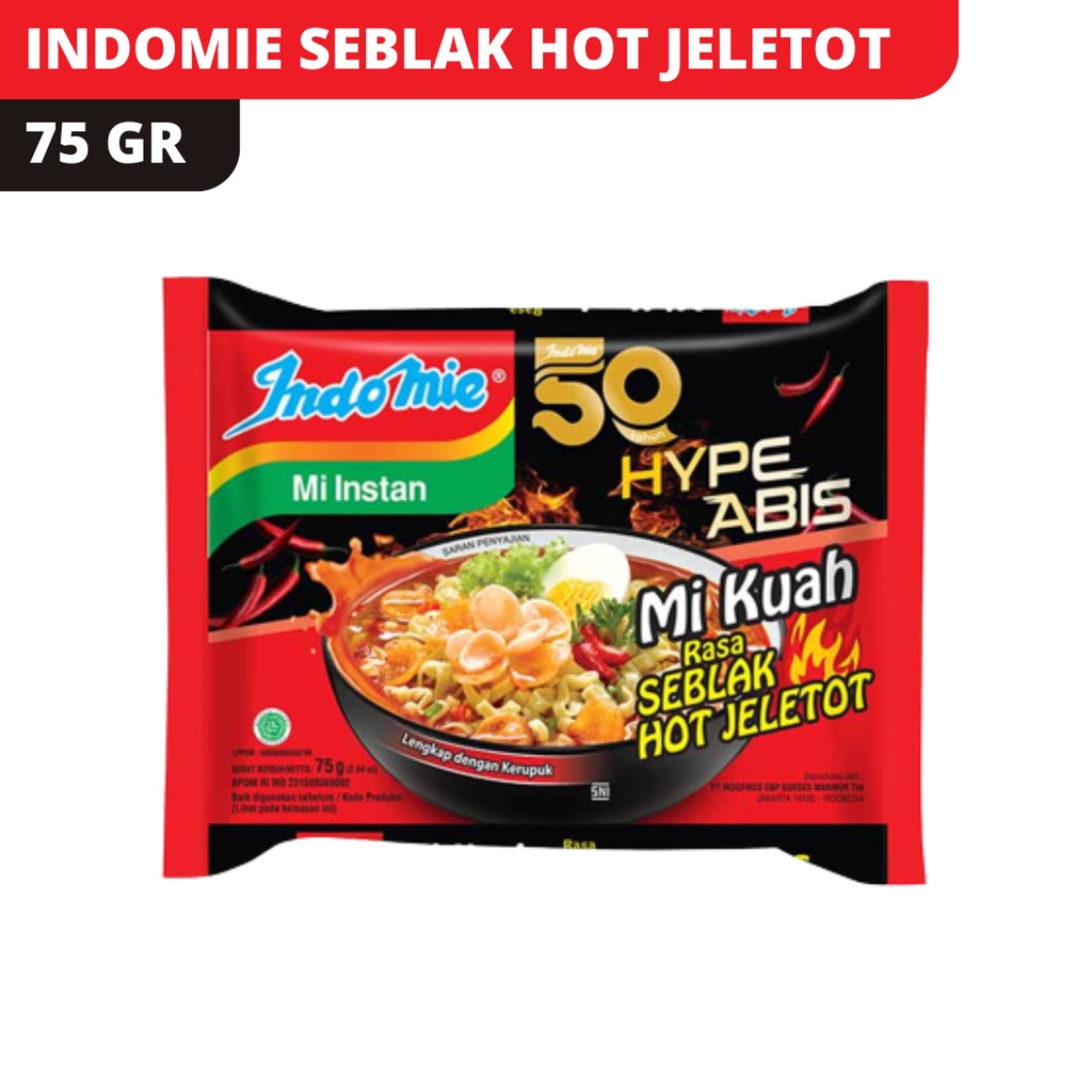 

INDOMIE HYPE ABIS KUAH SEBLAK HOT JELETOT
