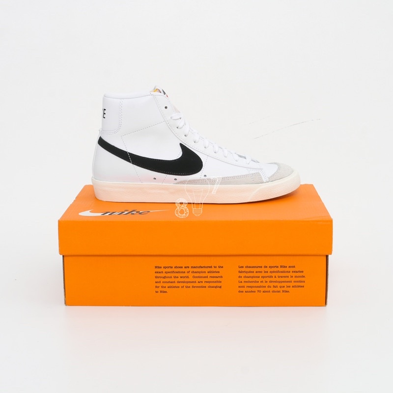 Blazer Mid 77 Vintage White/Black 100% Authentic