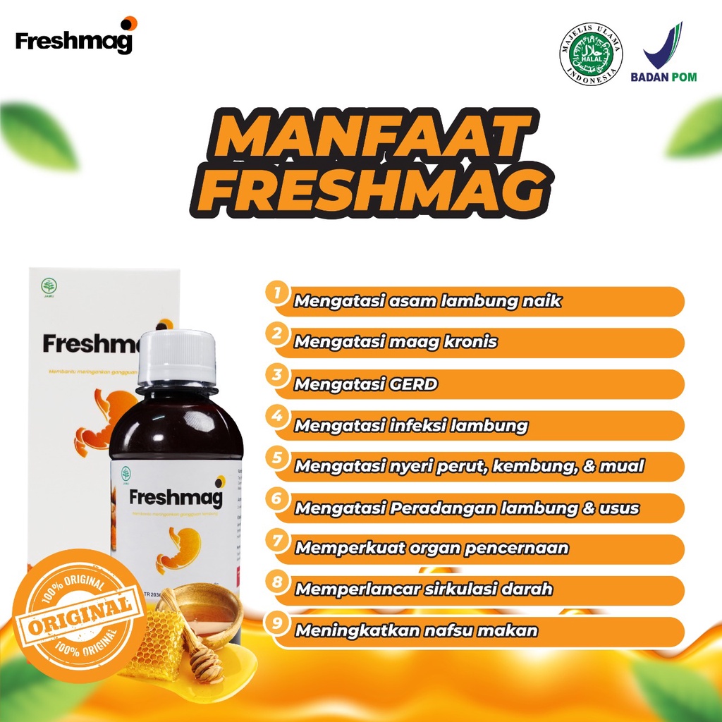 PAKET KRONIS 3 BOTOL FRESHMAG - Solusi Atasi Masalah Asam Lambung & Maag Kronis Menahun-4