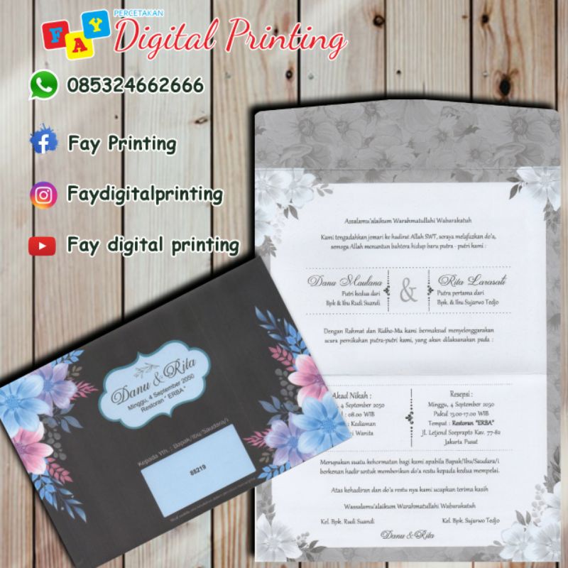 cetak undangan pernikahan murah erba 88219