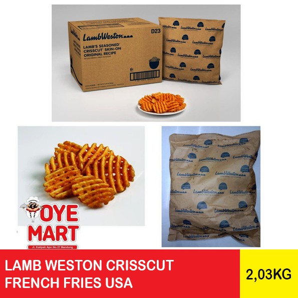 Jual LAMB WESTON CRISSCUT FRENCH FRIES WAFFLE KENTANG GORENG USA 2,03KG