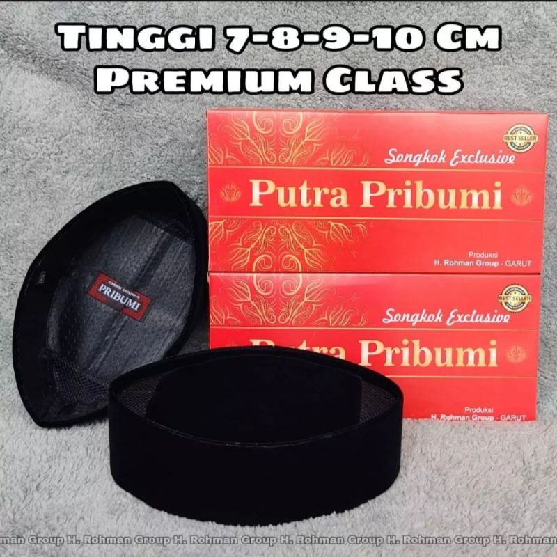 Peci Hitam Spesial Pria Dewasa Songkok Hitam Pribumi Motif Ac Tinggi 7cm 8cm 9cm 10cm Tanpa Kertas Premium