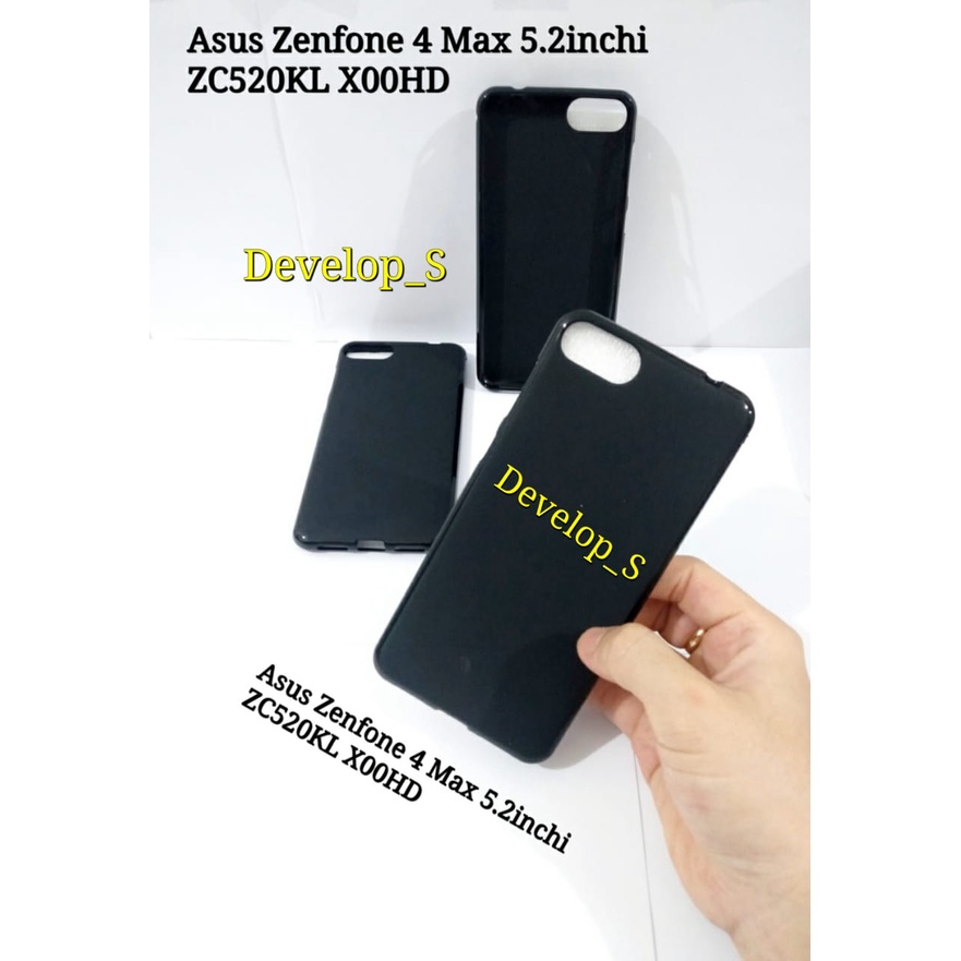 Silicon Soft Case Clear / Black Asus Zenfone 4 Max 5.2inchi ZC520KL X00HD