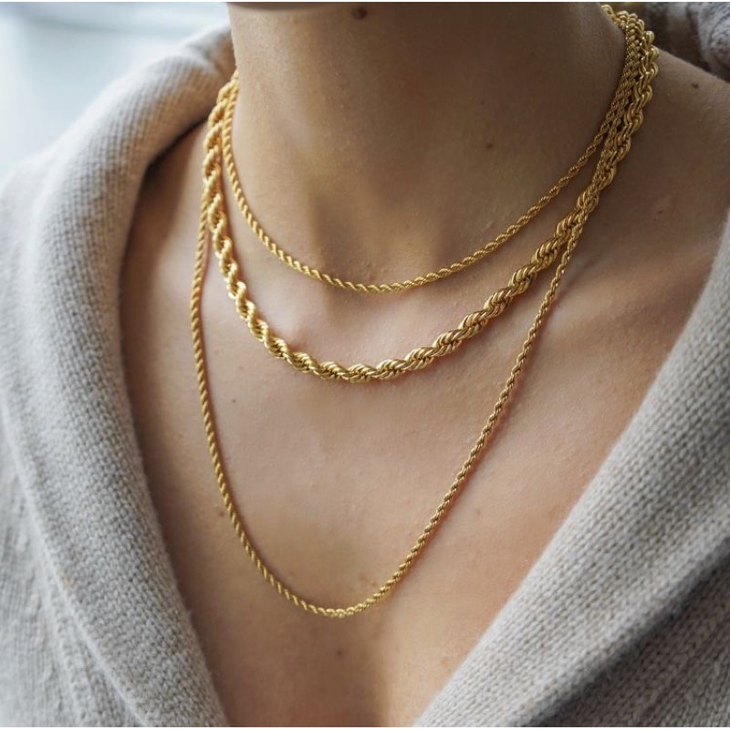 Ark.co - KALUNG Marais necklace (per 1 pc) gold rope rantai statement