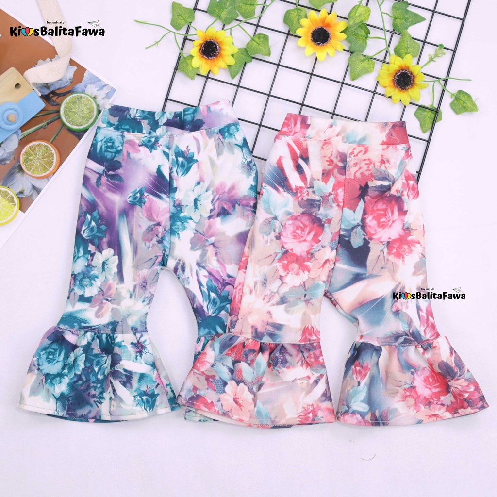 Trumpet Pants 3-5 Tahun / Celana Cutbray Adem Anak Perempuan Murah Legging Cewek Modis Girl Panjang