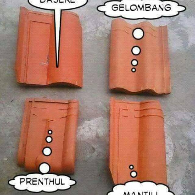 Produk genteng asli Nglayur Trenggalek