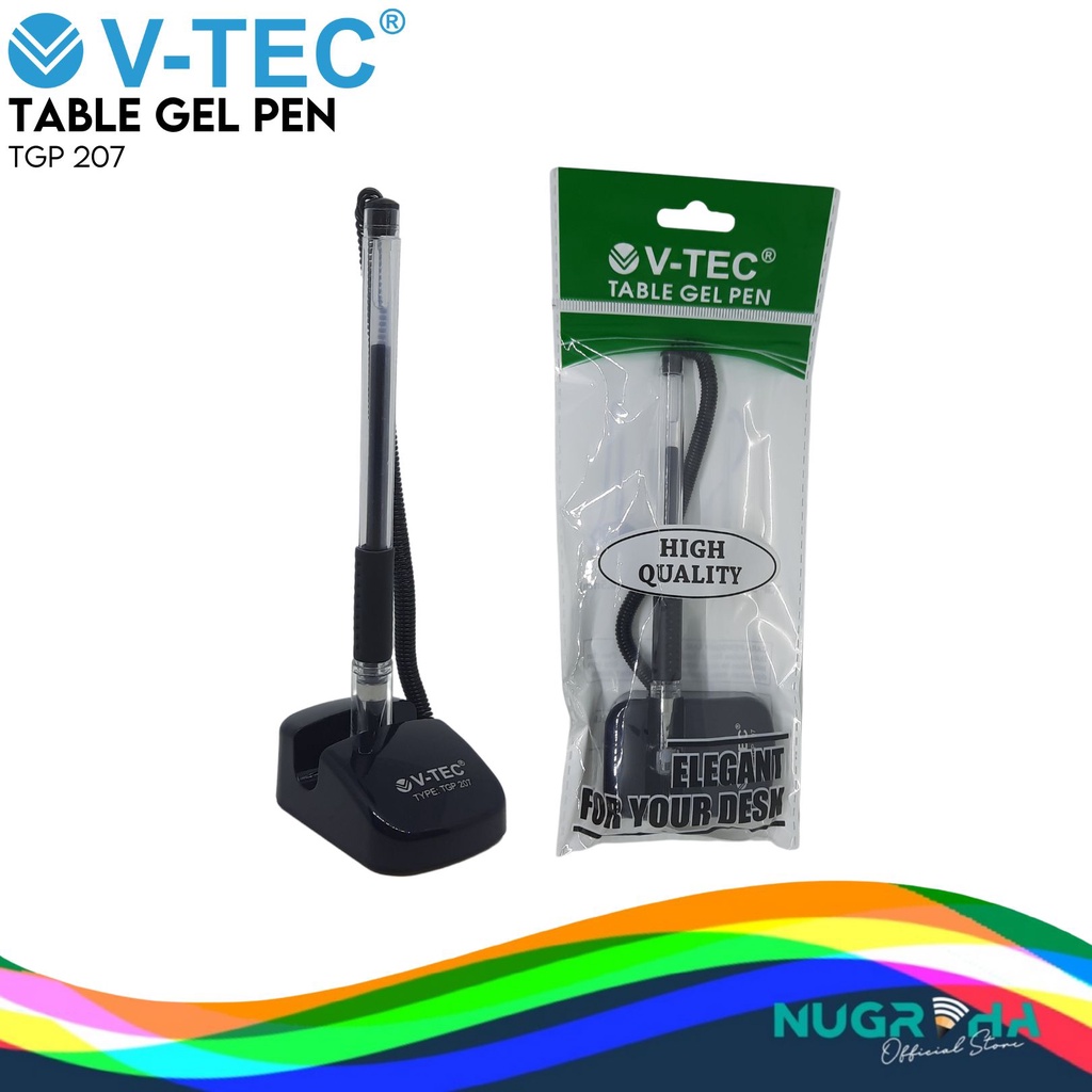 

TABLE GEL PEN BALLPOINT PULPEN MEJA V-TEC TGP 207
