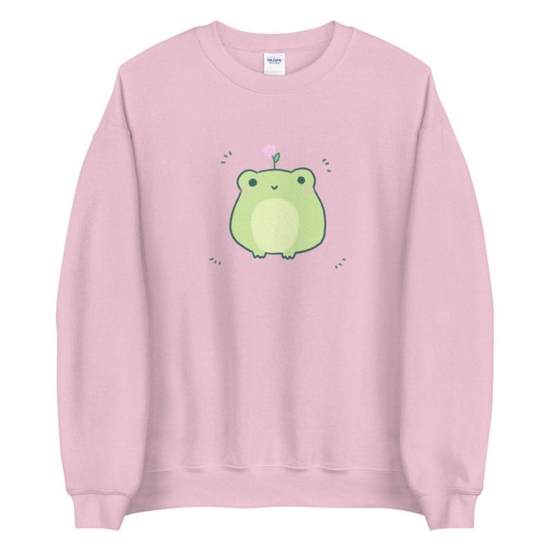 Sweater Basic Katak Lucu  II Sweatshirt Crewneck Print Katak Lucu ( Pria &amp; Wanita )