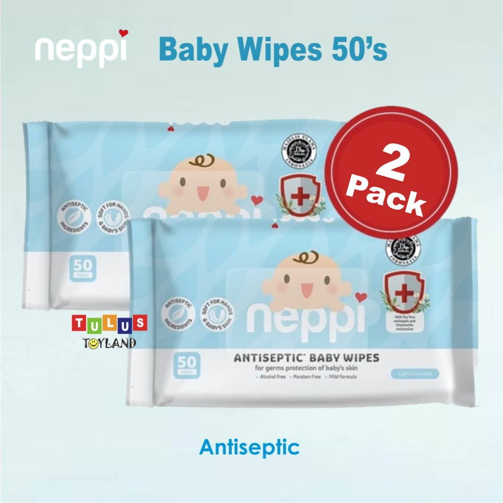 Neppi Baby Antiseptic Wipes Tissue Basah Bayi Tisu Antiseptik