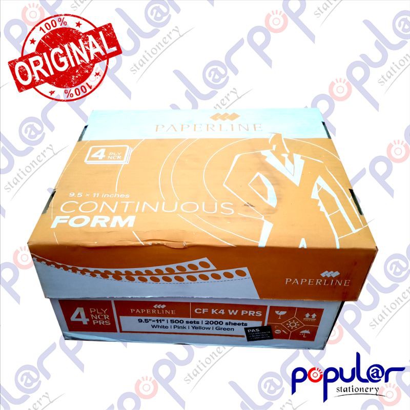 

Kertas CF Paperline K4 Warna Perforasi