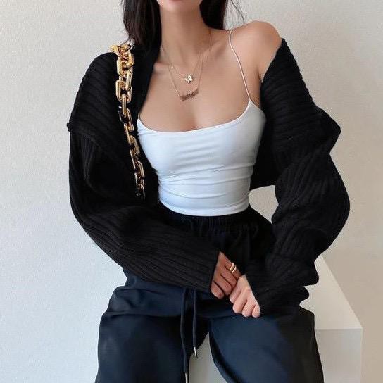 Liam Oversize Crop Cardigan / Balero / Outer Knit Premium / Crop Cardi