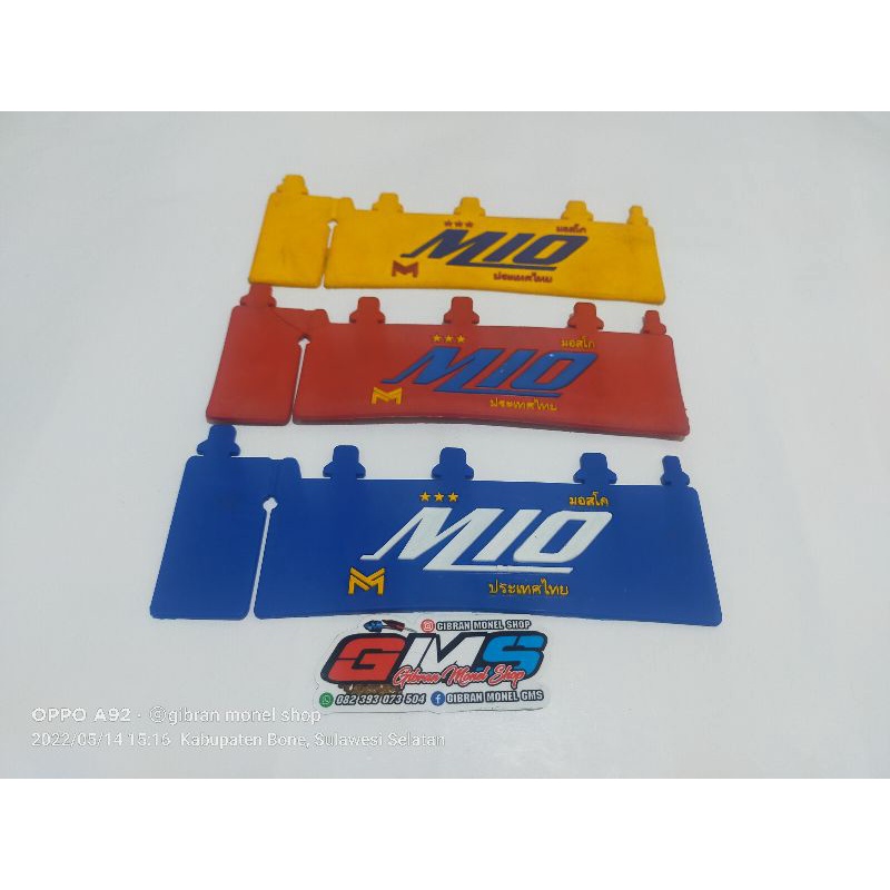 mudflap moscow mio,pelindung lumpur blakan mio,karet lumpur mio