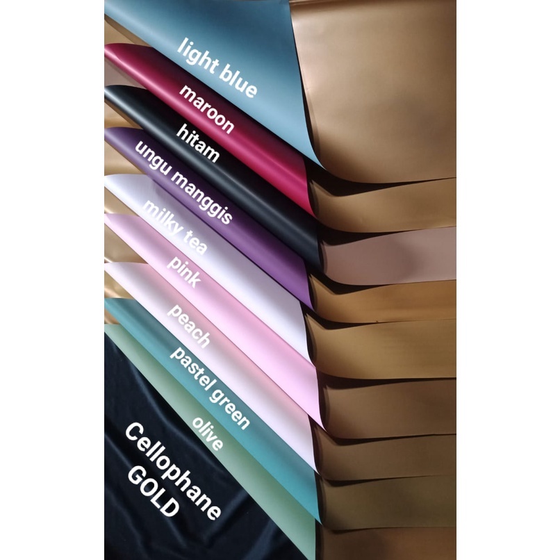 

kertas bouqet cellophane gold#kertas kado#wraping bouqet#kertas buket#