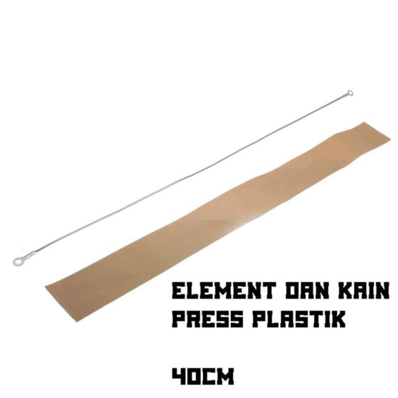 Elemen Impulse Sealer , FS 200 ,  20cm , Press Plastik  , Elemen Pemanas