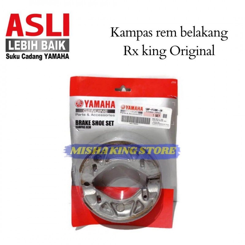 kampas rem belakang rx king original
