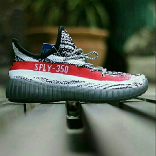 ADIDAS Yeezy SPLY 350 Man White Red sepatu sneaker