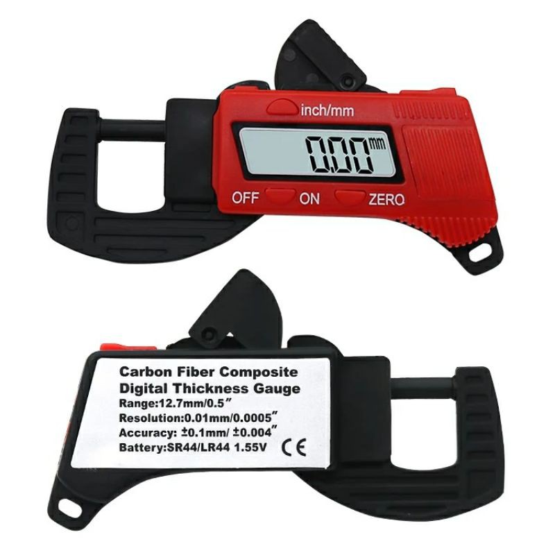 Digital Thickness Caliper Micrometer Alat Ukur Ketebalan Carbon Fiber Composites