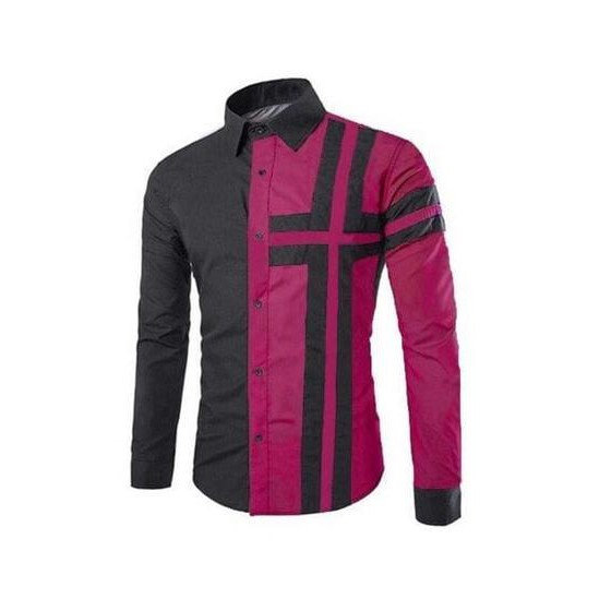 Kemeja Pria Formal Slimfit Hitam : Putih, Abu, Maroon XXXXXL 5L Distro