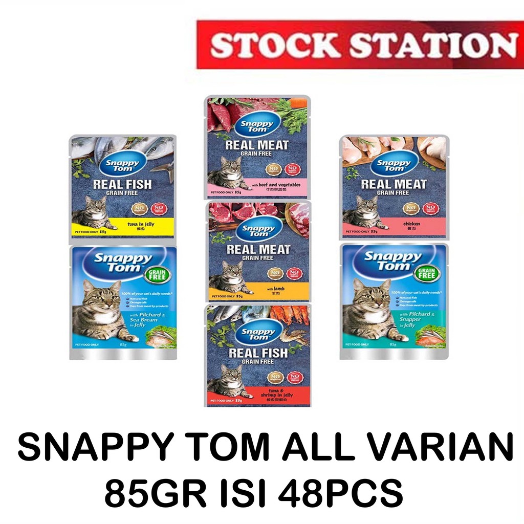 SNAPPY TOM POUCH 85GR ALL VARIANT ISI 48PCS