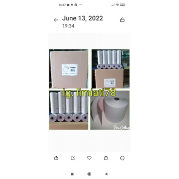 Paper Roll Focus 75 x 60 (2ply) isi 100 roll