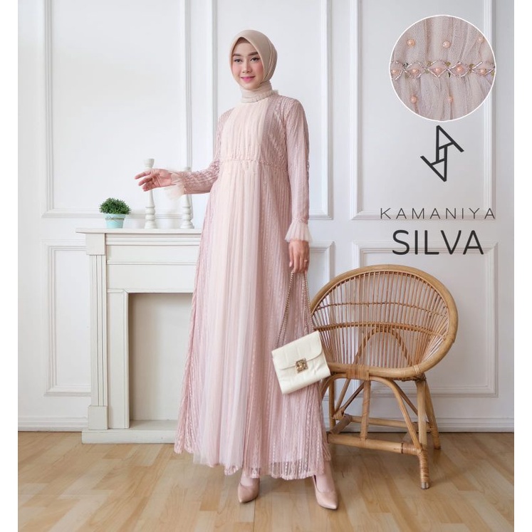 Dress brokat kamaniya silva