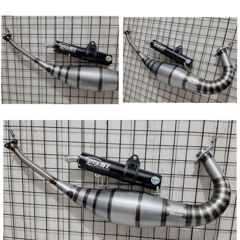 knalpot kawasaki ninja150 r rr ss type non kobra bahan plat galvanis x silincer black sant original 