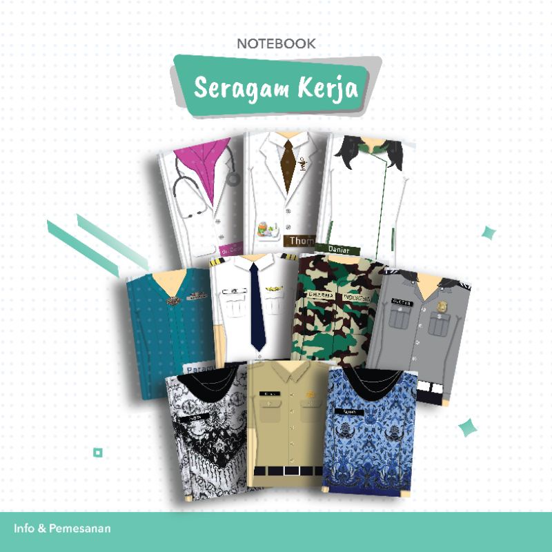 

NOTEBOOK CUSTOM Profesi Ukuran A6, A5, A4