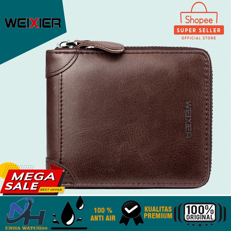 WEIXIER W98 Dompet Lipat Pria Kulit Premium