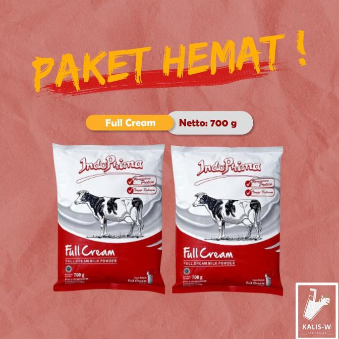 

[[BISA COD]] Susu Indoprima PAKET HEMAT Fullcream @700g - Susu Gemukin Badan EKSLUSIF Kode 218