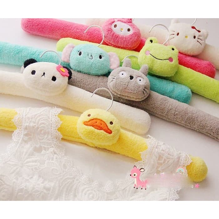 Cute Animal Cloth Hanger / Gantungan Baju Karakter Lucu Unik Murah Halus