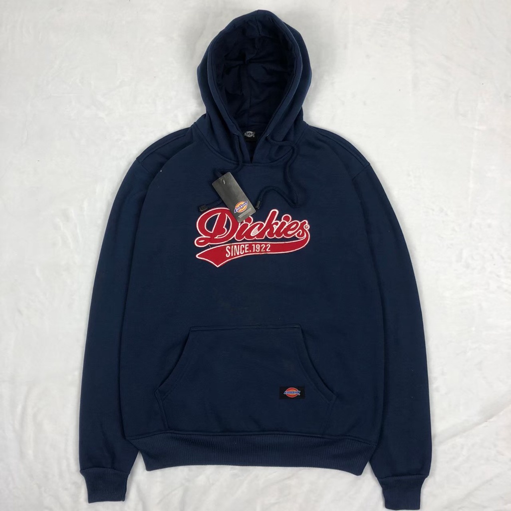 Hoodie DICKIES Premium Qualitu Full Tag Wash Label Motif Teks Bordir Unisex Model Jumper