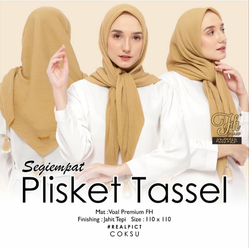 segi4 PLISKET TASSEL ORI FH scarf