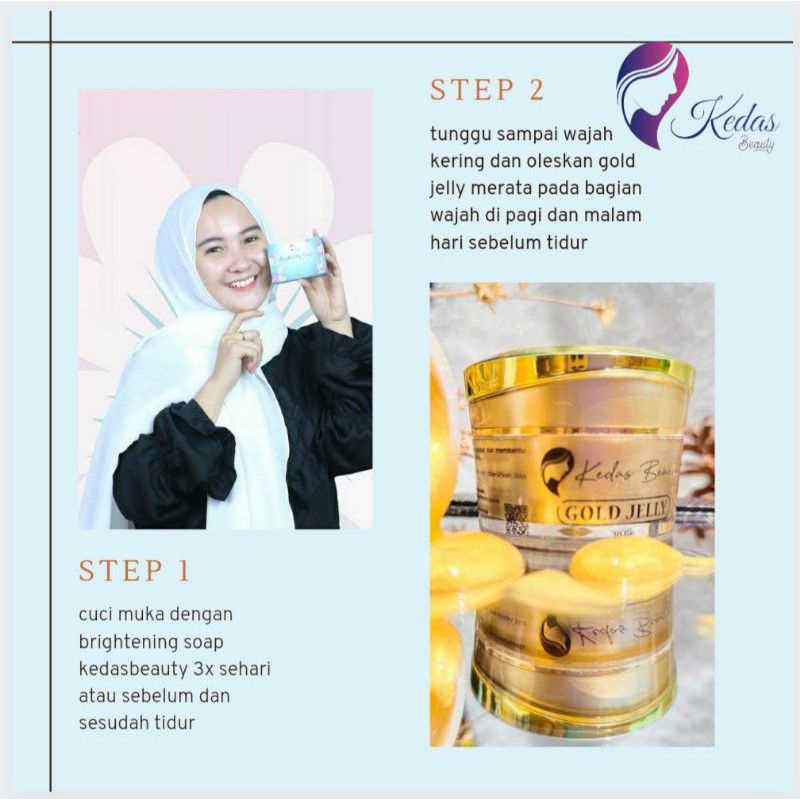 (READY STOK) GOLD JELLY KEDAS BEAUTY 100 % ORI + FREE GIFT-4