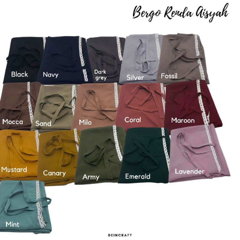 bergo renda aisyah