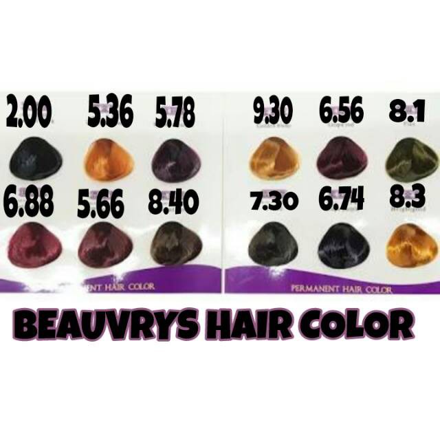 Beauvrys Hair Color Cream 60ml