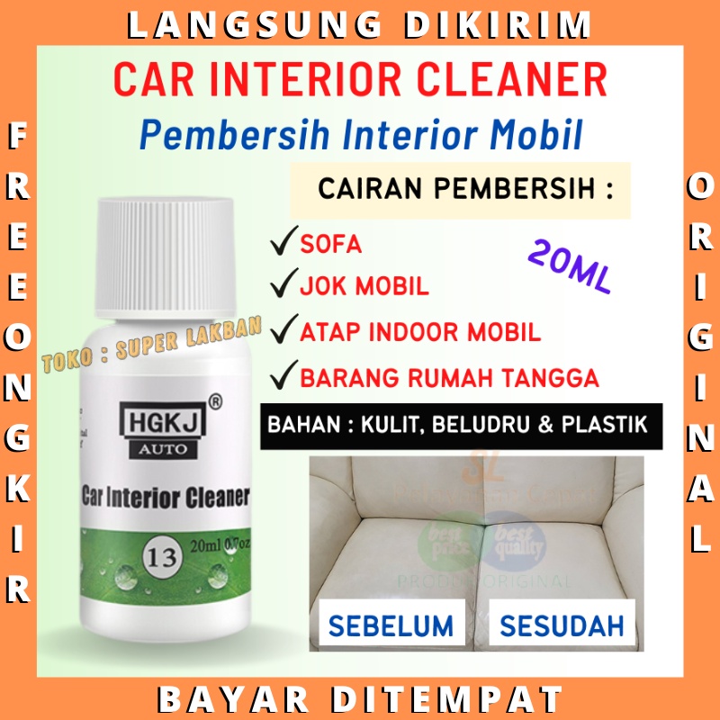 Cairan Pembersih Sofa Jok Kulit Plafon Mobil Liquid Car Interior Cleaner 20ml