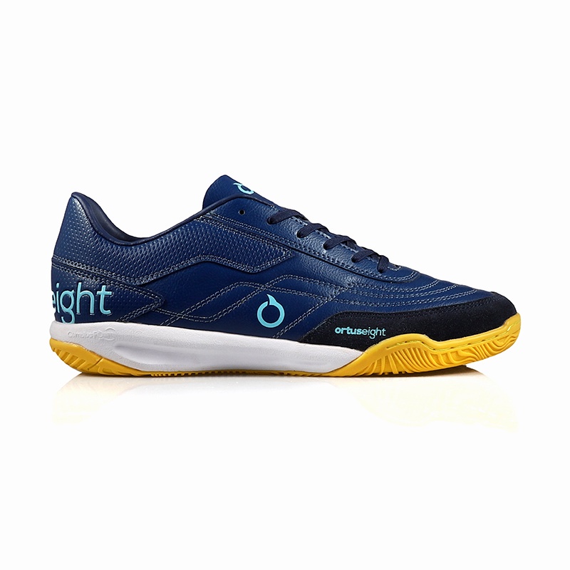 SEPATU FUTSAL ORTUSEIGHT JOGOSALA ROULETTE - navy cyan yellow